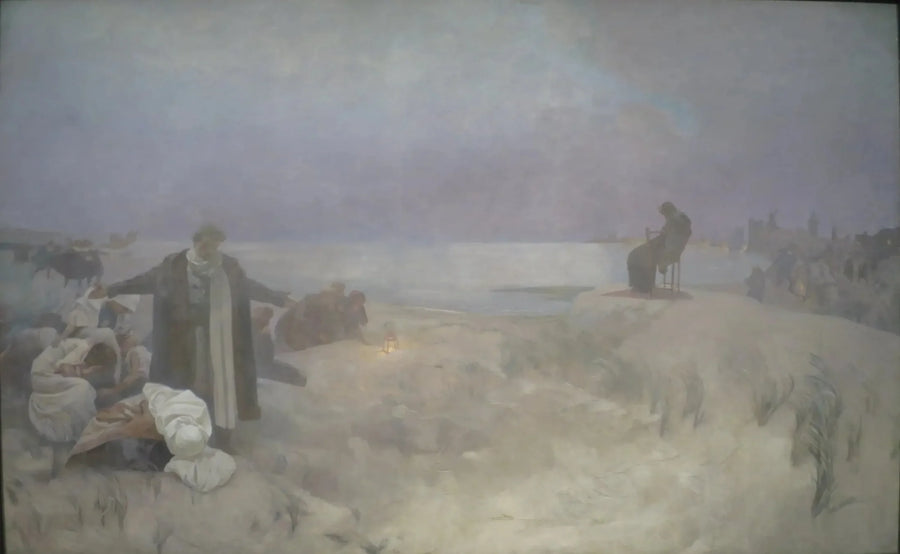Der Letzte Tag von Jan Amos Komenský - Alphonse Mucha