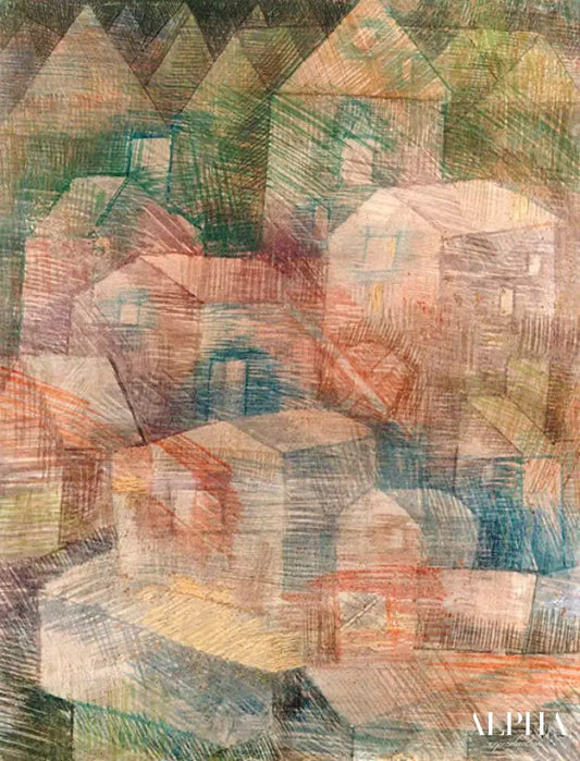 Le dernier village dans la vallée Ph - Paul Klee - Reproductions de tableaux et peintures haut de gamme