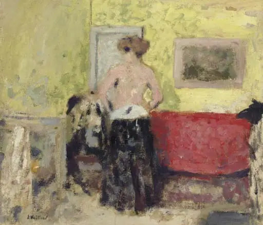 Das Nachthemd von hinten - Édouard Vuillard
