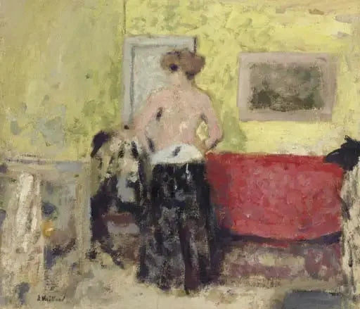 Das Nachthemd von hinten - Édouard Vuillard