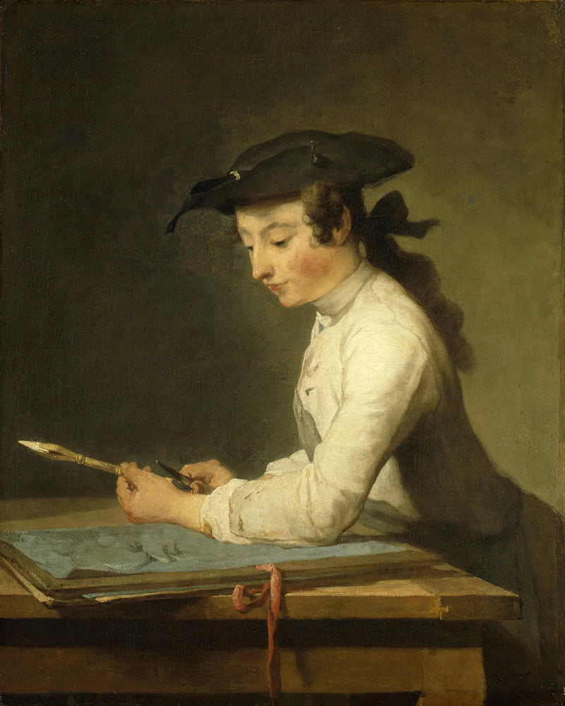 Der Zeichner - Jean Simeón Chardin