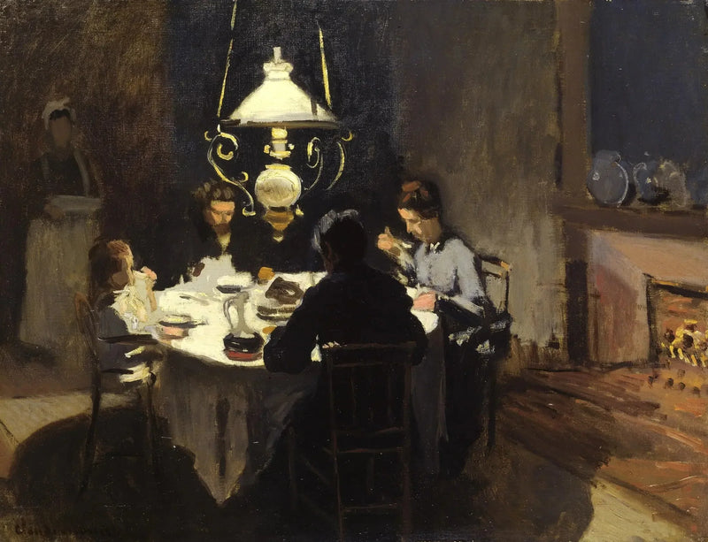 Das Abendessen - Claude Monet