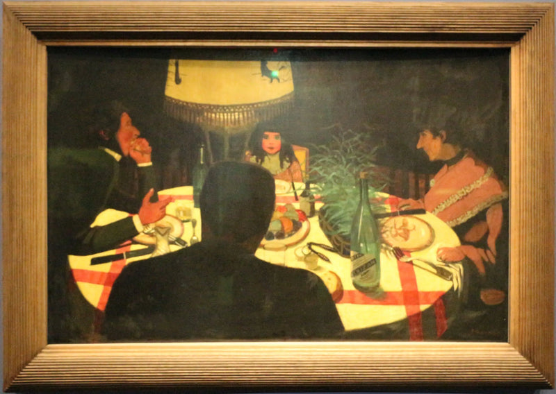 Das Abendessen, Lampeneffekt - Félix Vallotton