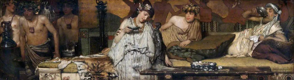 Le dîner - Lawrence Alma-Tadema - Alpha Reproduction