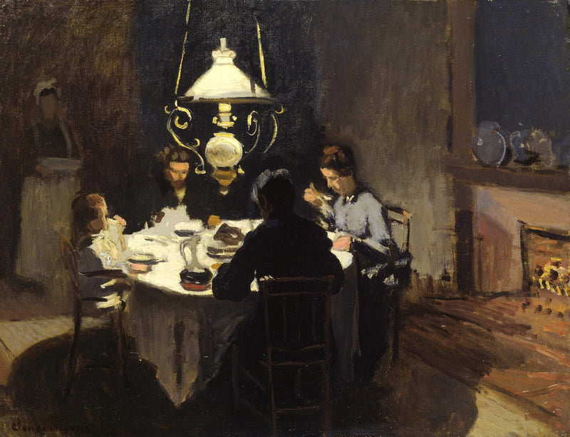 Le Ditner, bekannt als La Famille Sisley, W129 - Claude Monet