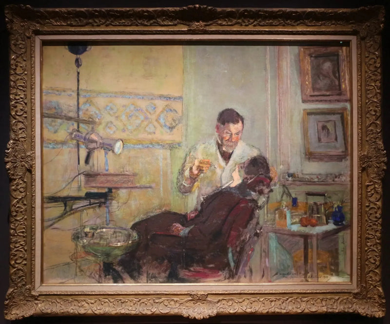 Der Arzt George Viau in seiner Zahnarztpraxis - Édouard Vuillard