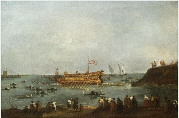 Der Doge heiratet die Adria - Francesco Guardi