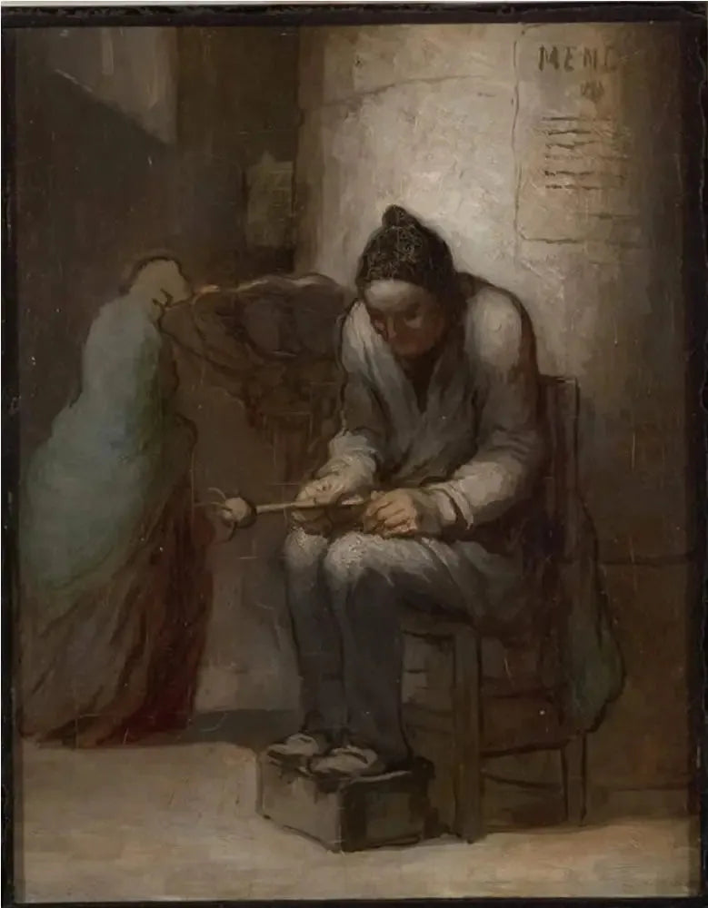 Der Wasserspender für die heilige Wasser bei Notre Dame - Honoré Daumier