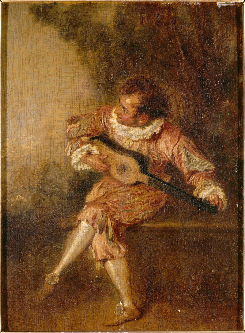 Der Serenadengeber - Antoine Watteau