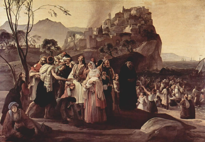 Das Drama von Parga - Francesco Hayez