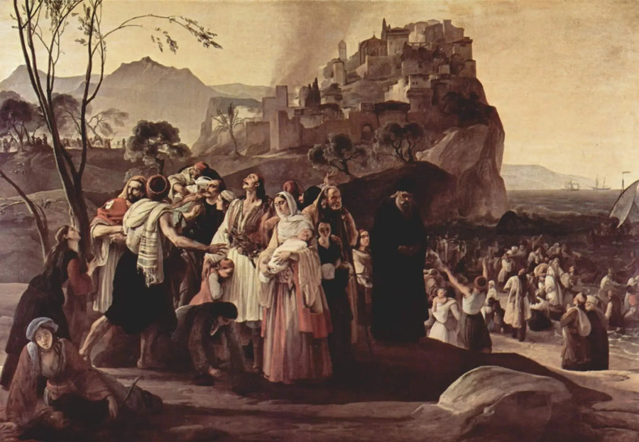 Das Drama von Parga - Francesco Hayez