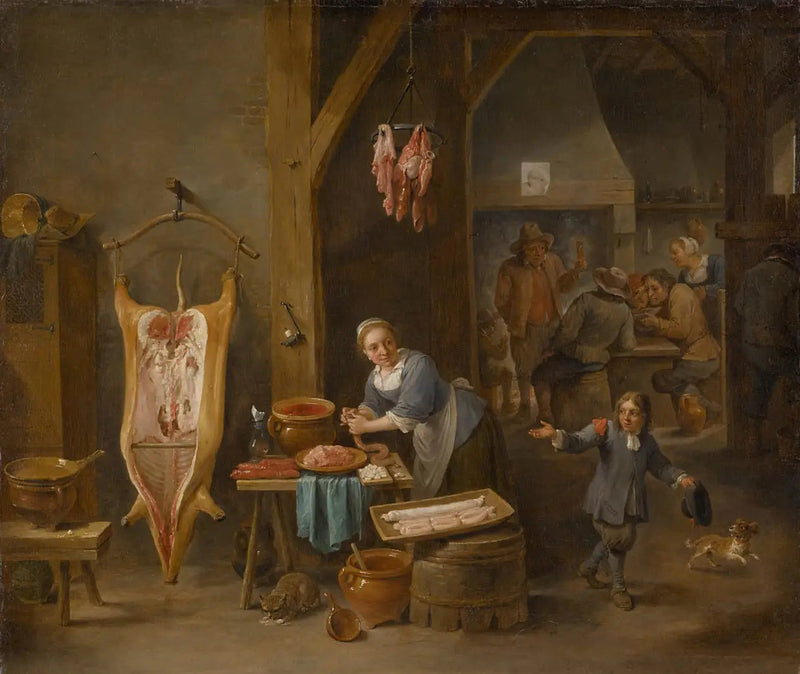 Der Hersteller von Würstchen - David Teniers der Jüngere