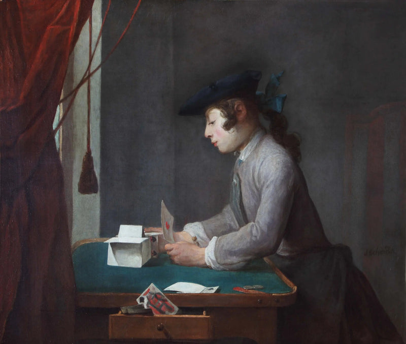 Der Kartenhausbauer - Jean Siméon Chardin