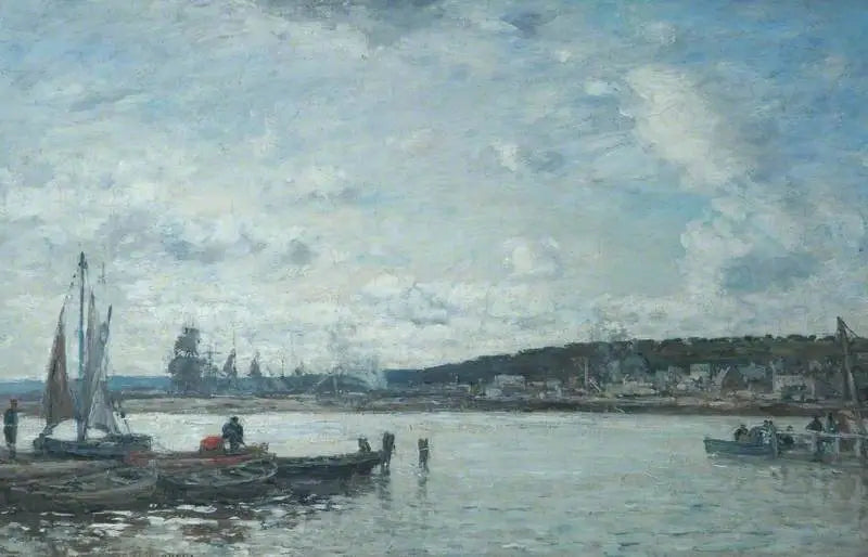 Le Ferry à Deauville - Eugène Boudin image 1 tableau peint à l’huile sur toile