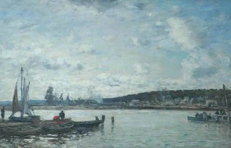 Le Ferry à Deauville - Eugène Boudin image 1 tableau peint à l’huile sur toile