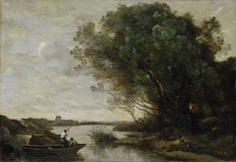 Die Fähre - Jean-Baptiste Camille Corot