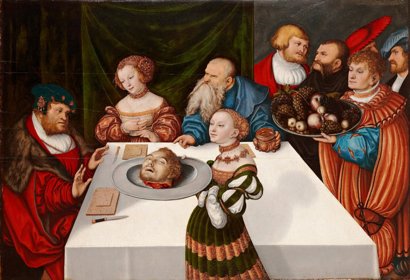 Das Festmahl des Herodes - Lucas Cranach der Ältere
