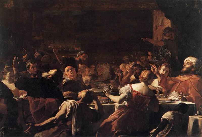Das Festmahl des Balthasar - Mattia Preti