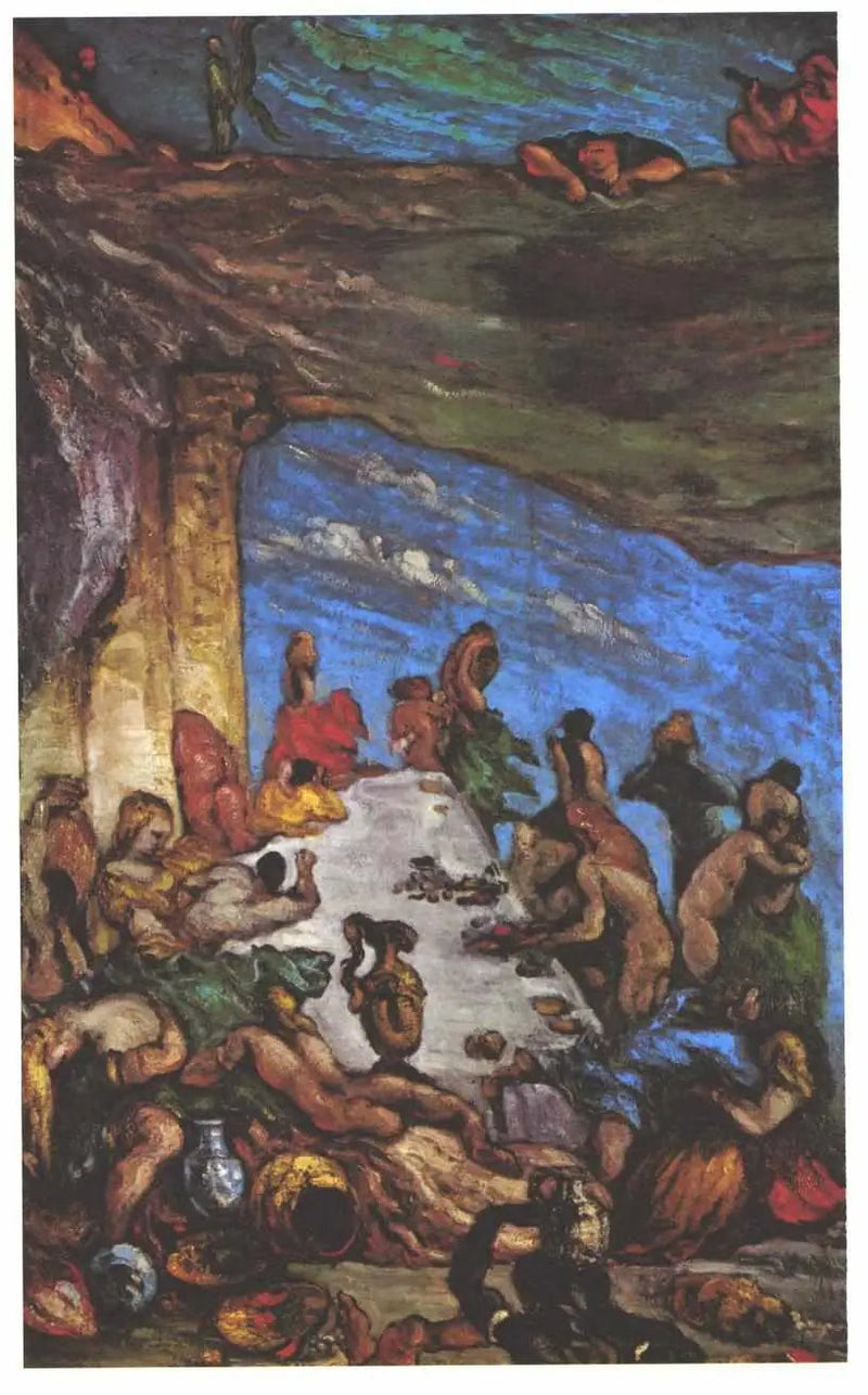Das Festmahl – Die Orgie; Das Bankett von Nebukadnezar - Paul Cézanne