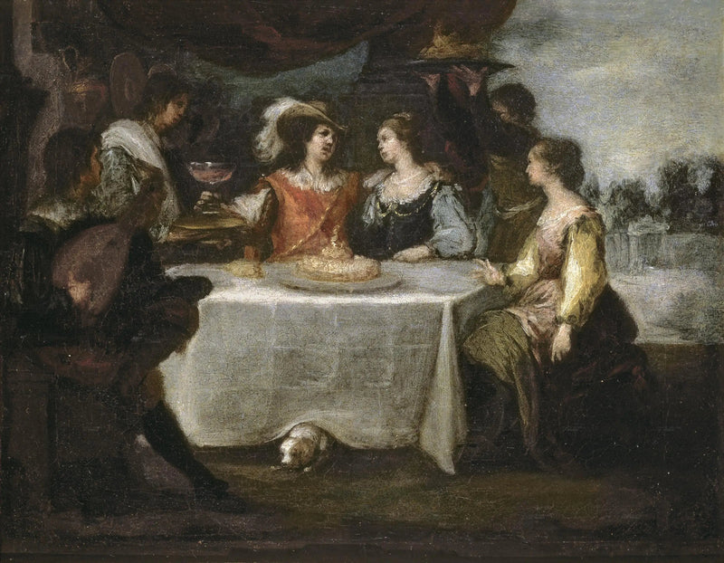Der verlorene Sohn verschwendet sein Erbe - Bartolomé Esteban Murillo