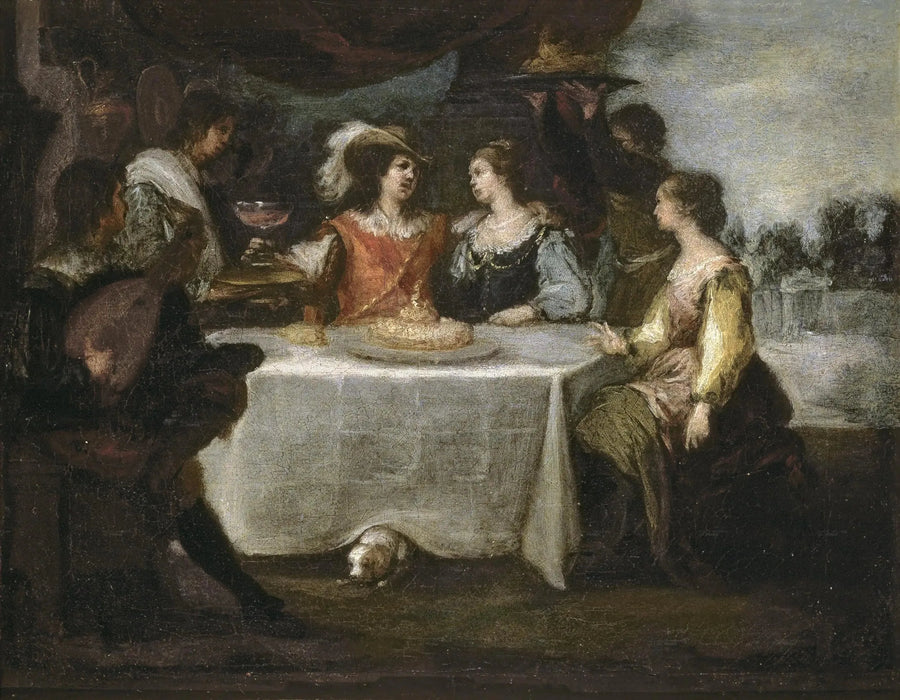 Der verlorene Sohn verschwendet sein Erbe - Bartolomé Esteban Murillo