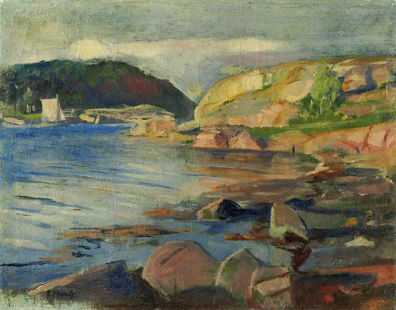 Der Fjord von Tønsberg - Edvard Munch