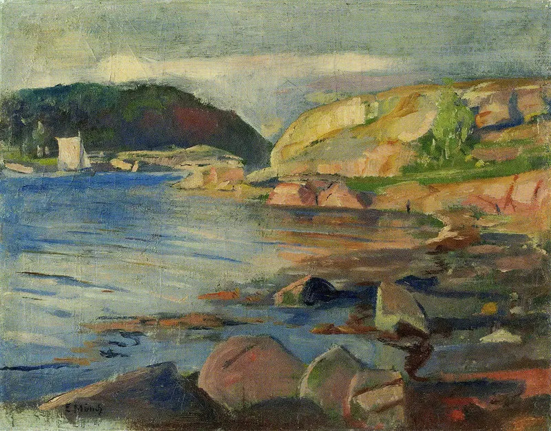 Der Fjord von Tønsberg - Edvard Munch