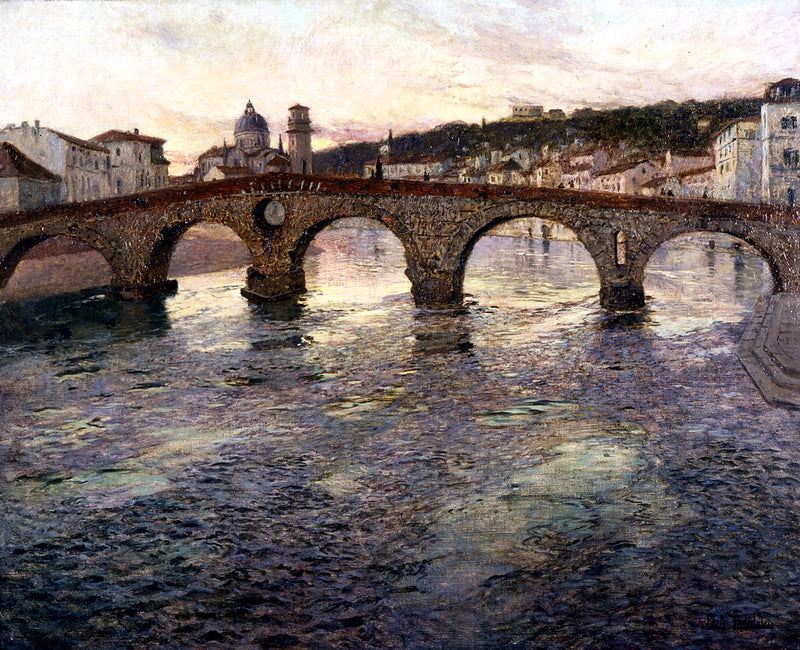 Die Etsch in Verona - Frits Thaulow