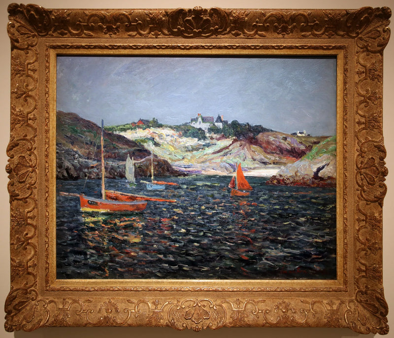 Der Hintergrund des Hafens von Goulphar, Belle-Île en Mer - Maxime Maufra