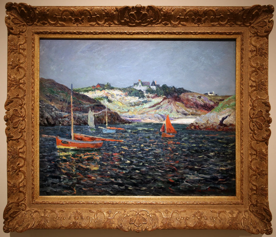 Der Hintergrund des Hafens von Goulphar, Belle-Île en Mer - Maxime Maufra