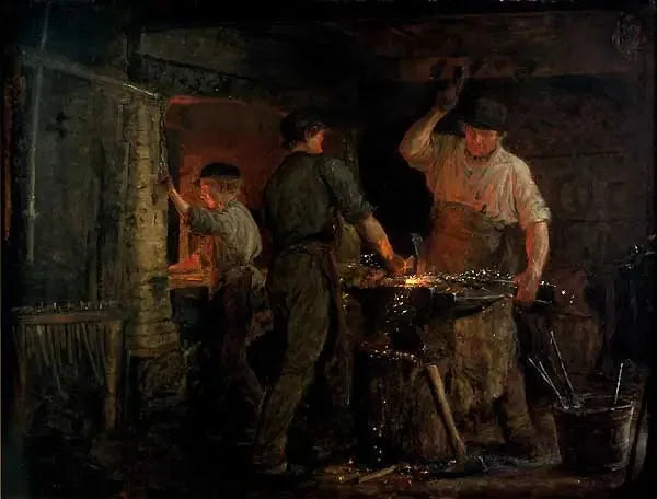 Der Schmied von Hornbæk - Peder Severin Krøyer