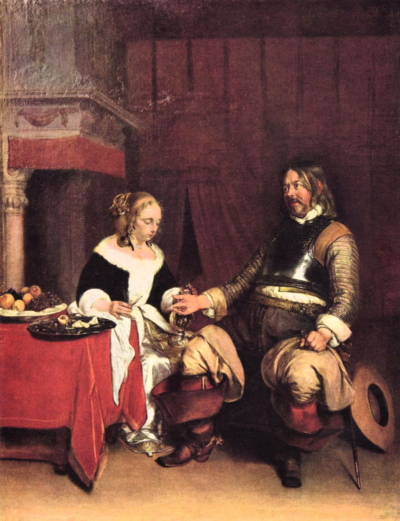 Le Galant Militaire - Gerard ter Borch