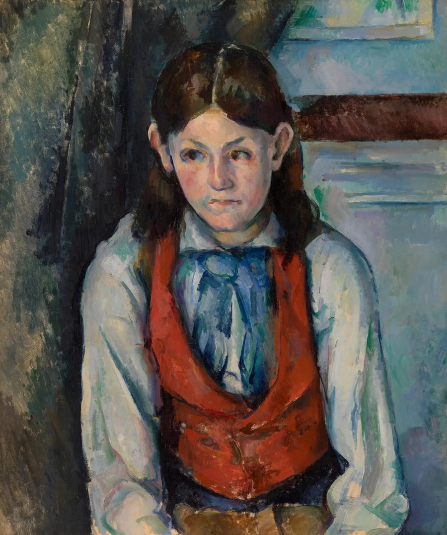 Der Junge im roten Weste - Paul Cézanne