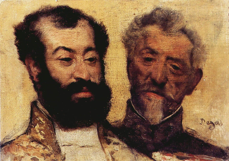 Der General Mellinet und der große Rabbiner Astruc - Edgar Degas