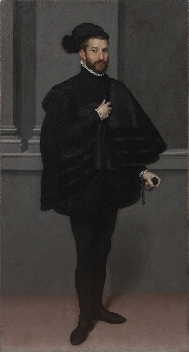 Der Gentleman in Schwarz - Giovanni Battista Moroni