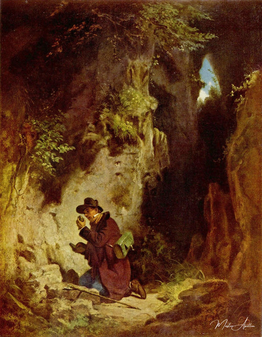 Le géologue, 1860 - Carl Spitzweg - Reproductions de tableaux et peintures haut de gamme