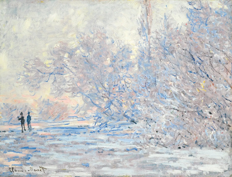 Der Frost in Giverny - Claude Monet