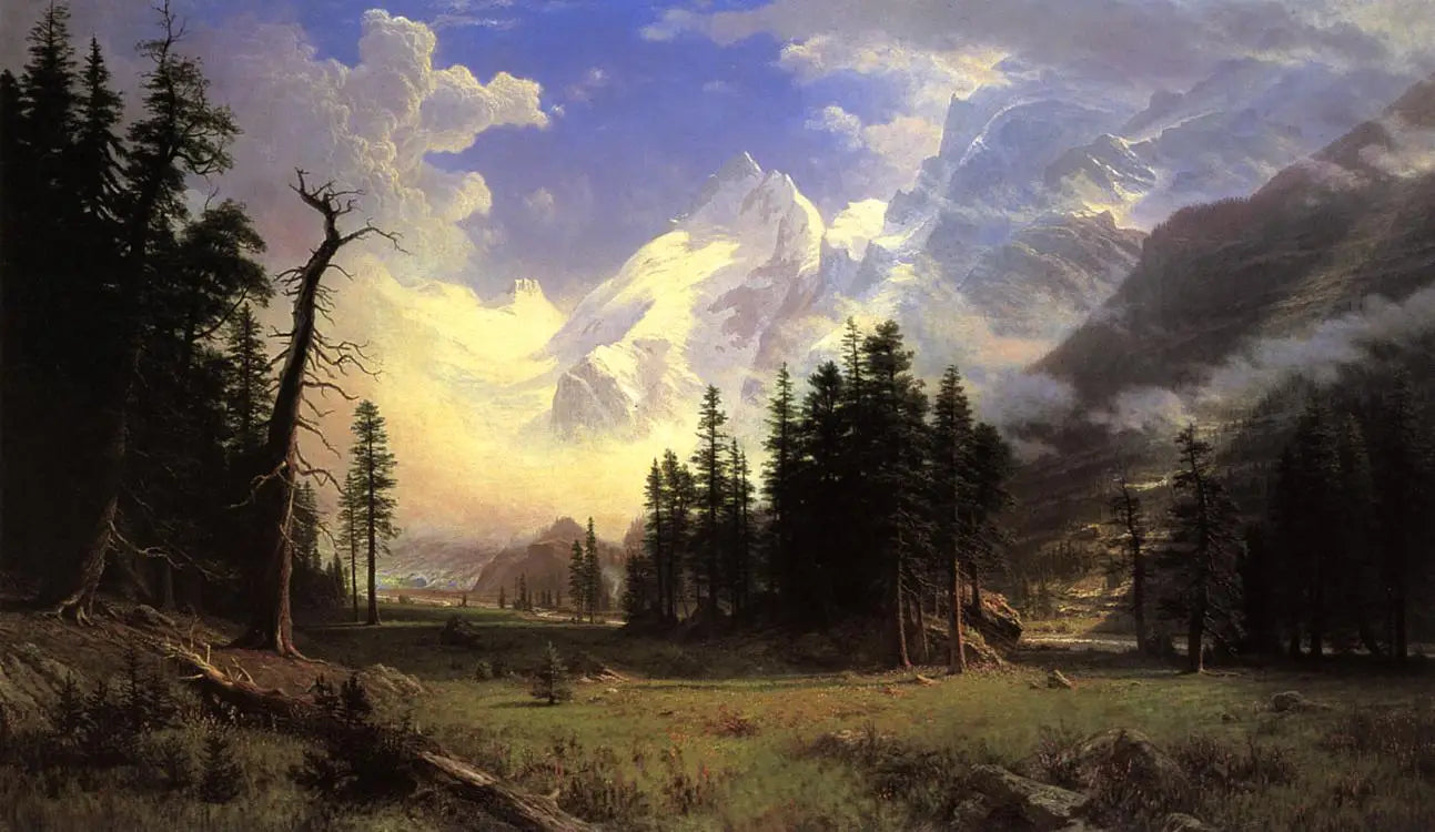 Le glacier de Morteratsch Haute-Engadine Vallée Pontresina - Albert Bierstadt - Alpha Reproduction