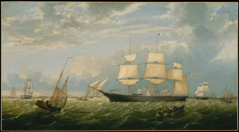 Der Golden State entering in den Hafen von New York - Fitz Henry Lane