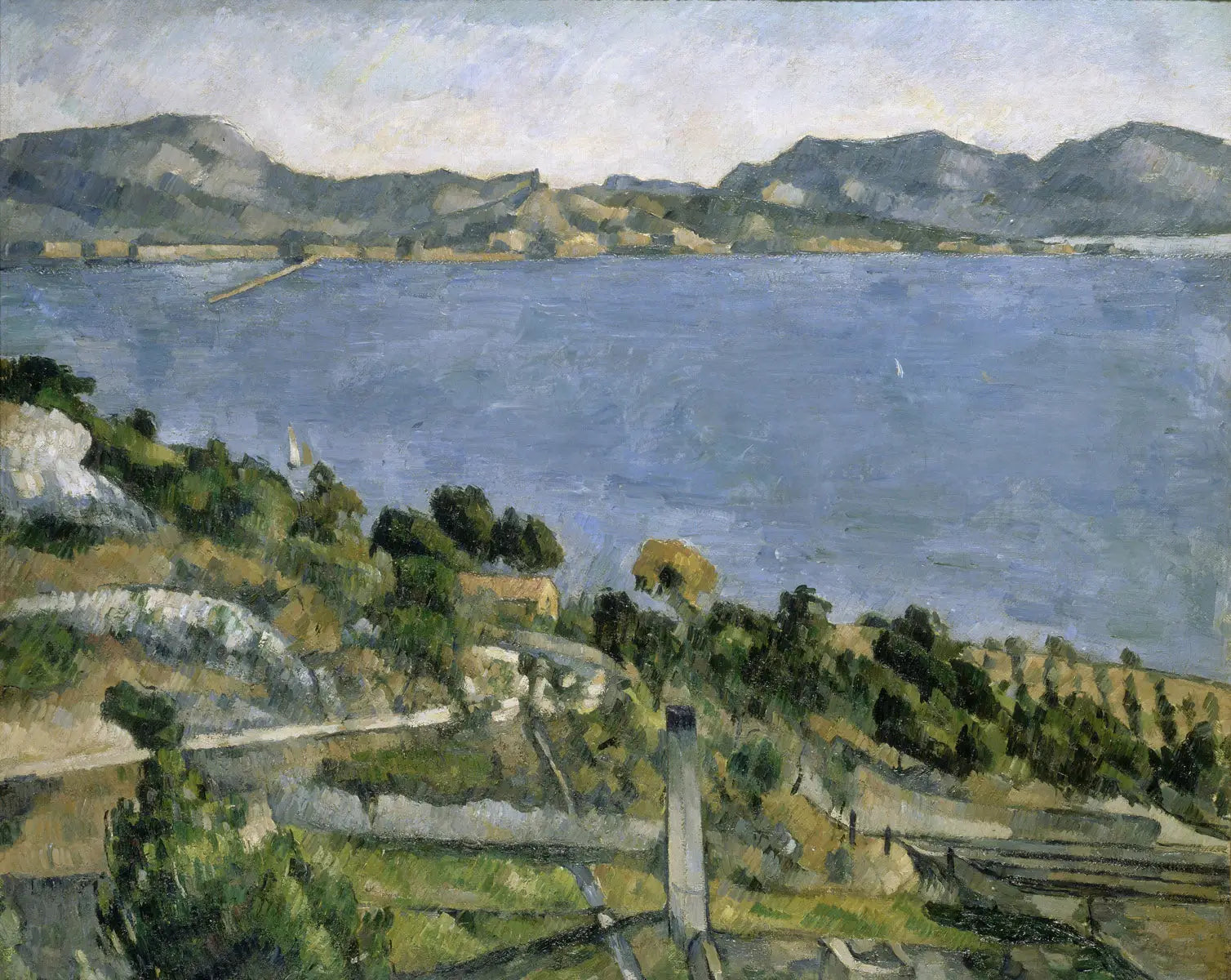 Le Golfe de Marseille vu de l'Estaque - Paul Cézanne image 1 tableau peint à l’huile sur toile