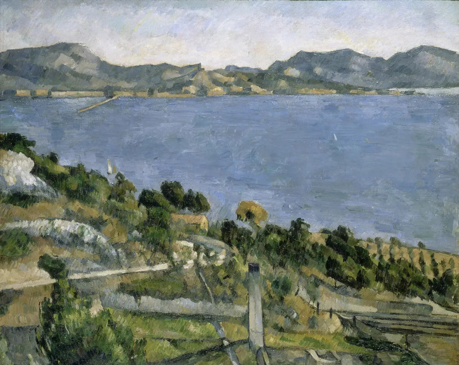 Le Golfe de Marseille vu de l'Estaque - Paul Cézanne image 1 tableau peint à l’huile sur toile