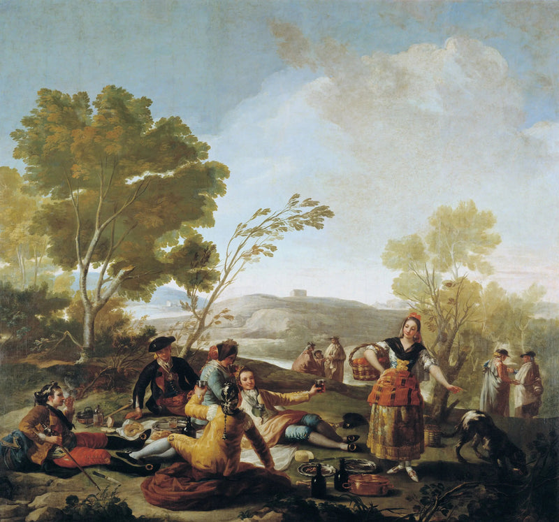Die Teestunde am Ufer des Manzanares - Francisco de Goya