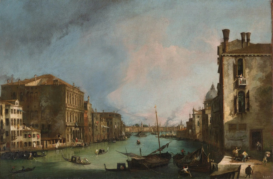 Der Große Kanal mit der Rialto-Brücke - Canaletto
