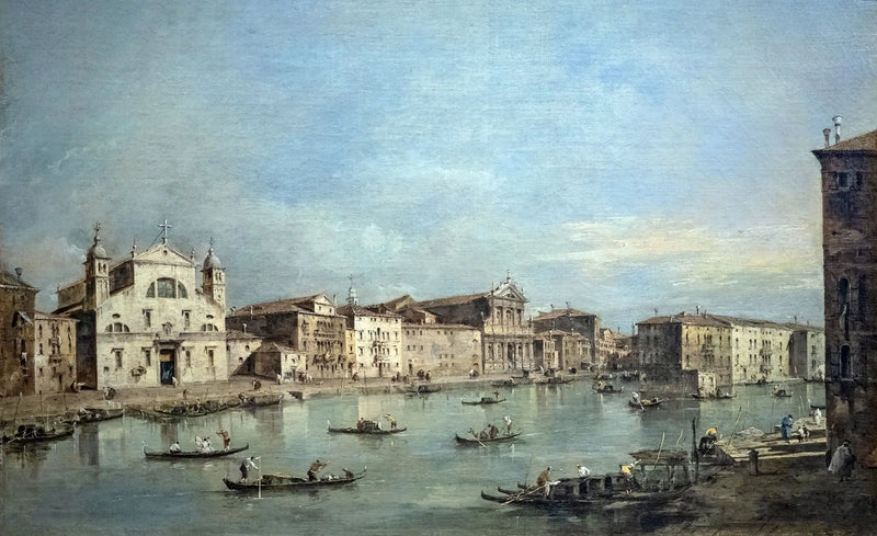 Der Große Kanal mit Santa Lucia und Santa Maria di Nazareth - Francesco Guardi