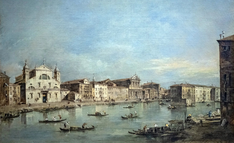 Der Große Kanal mit Santa Lucia und Santa Maria di Nazareth - Francesco Guardi