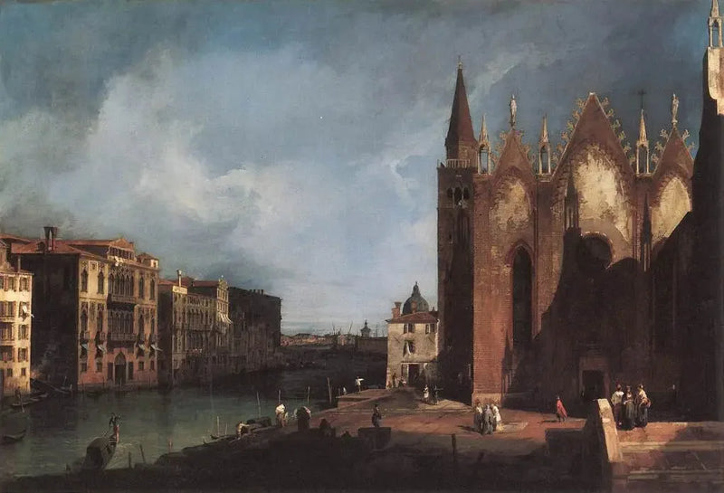 Der Große Kanal von Santa Maria della Carità in Richtung des Bacino di San Marco - Canaletto