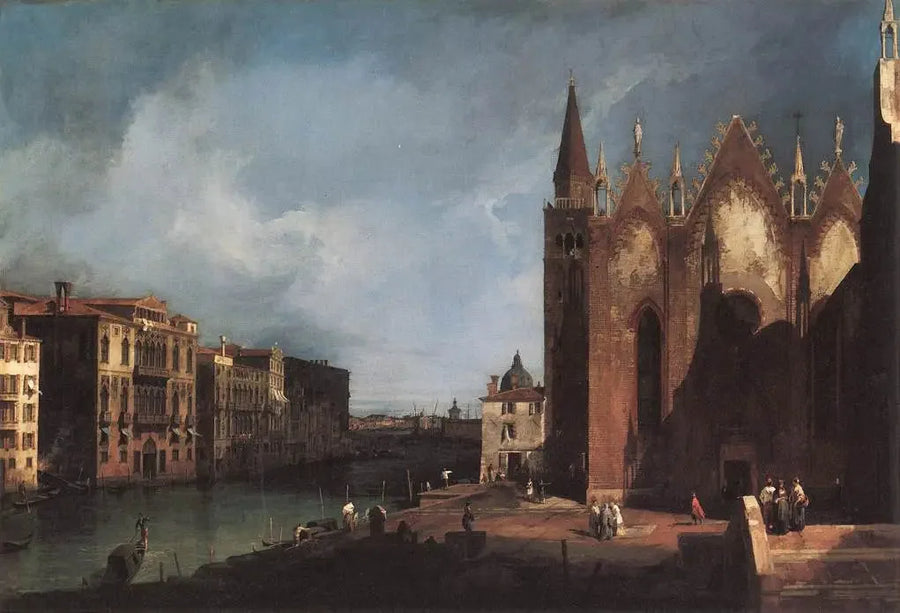 Der Große Kanal von Santa Maria della Carità in Richtung des Bacino di San Marco - Canaletto