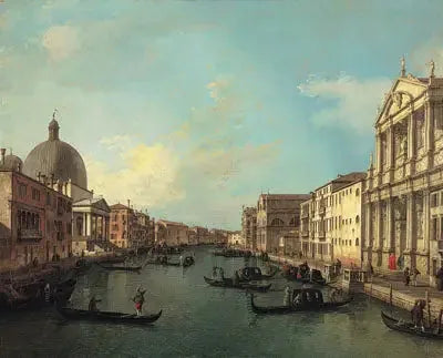 Der Große Kanal von Santa Maria di Nazareth nach Santa Croce - Canaletto