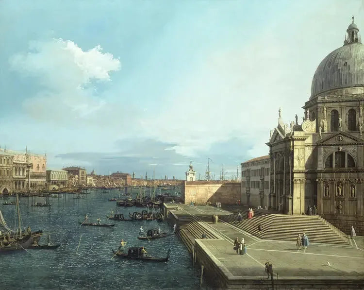 Der Große Kanal und Santa Maria della Salute - Canaletto