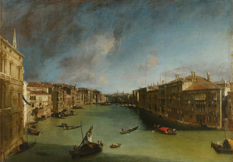Der Große Kanal, in Richtung Nordosten vom Palast Balbi zur Rialto-Brücke - Canaletto